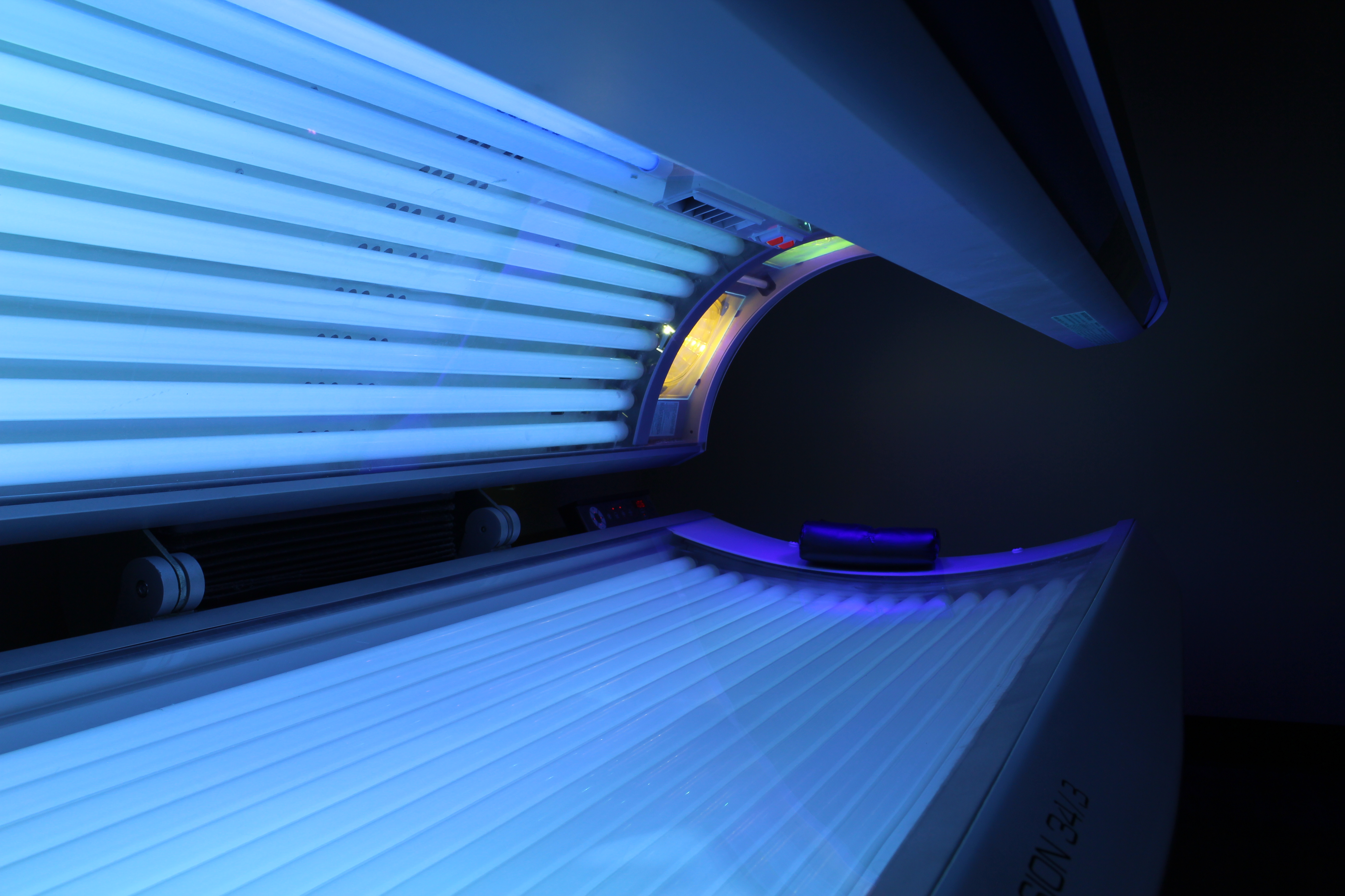 Tanning amenities at Sandcastle Fitness
